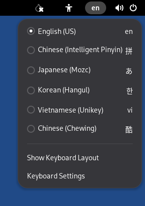 Keyboard Menu